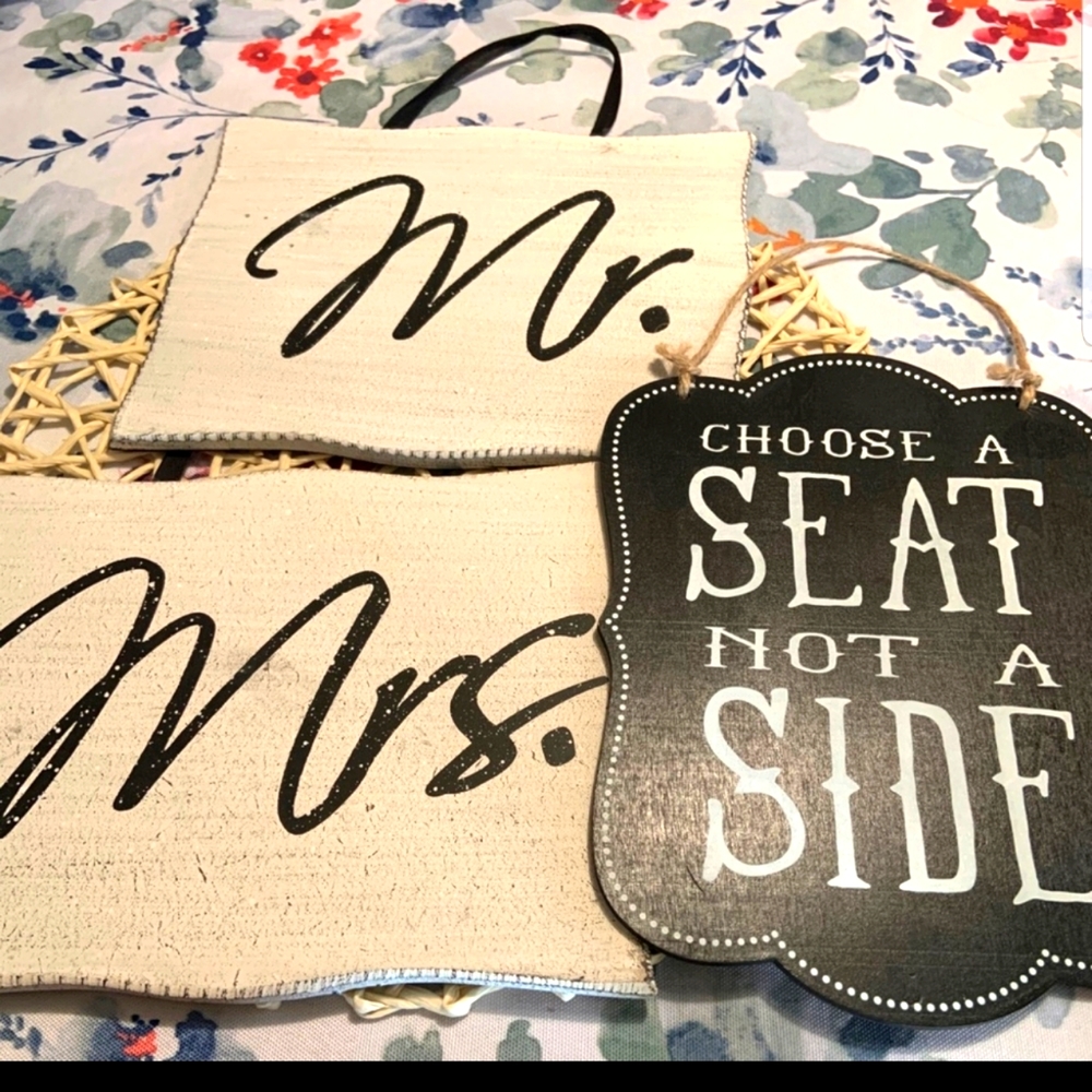Wedding signs